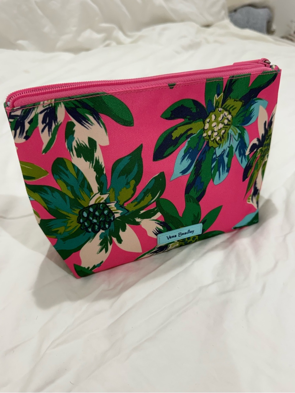 NWT - Vera Bradley Cosmetic Bag - Tropical Paradise - Large - discontinued